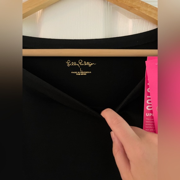 NEVER WORN BLACK LILLY PULITZER DRESS‼️🖤🖤🖤 - Picture 6 of 6